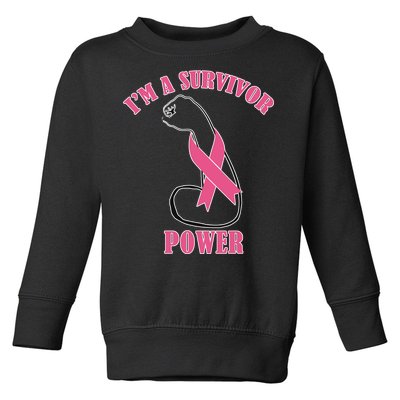 Breast Cancer Survivor Power Toddler Sweatshirt