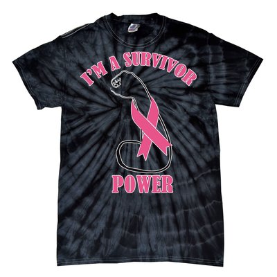 Breast Cancer Survivor Power Tie-Dye T-Shirt