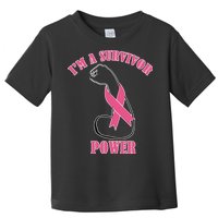 Breast Cancer Survivor Power Toddler T-Shirt