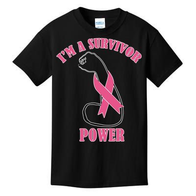 Breast Cancer Survivor Power Kids T-Shirt