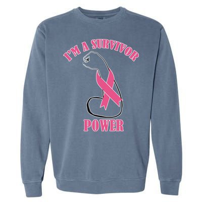 Breast Cancer Survivor Power Garment-Dyed Sweatshirt