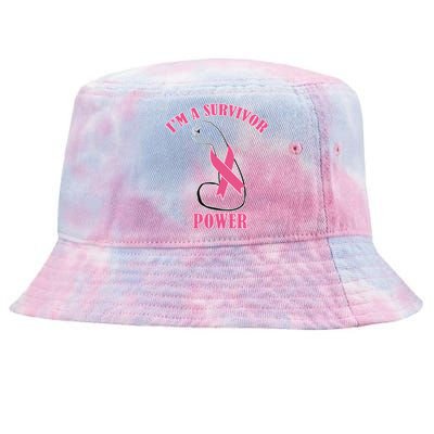 Breast Cancer Survivor Power Tie-Dyed Bucket Hat