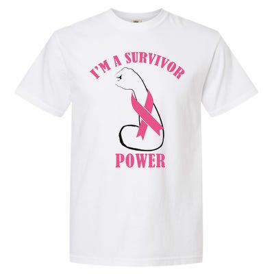 Breast Cancer Survivor Power Garment-Dyed Heavyweight T-Shirt