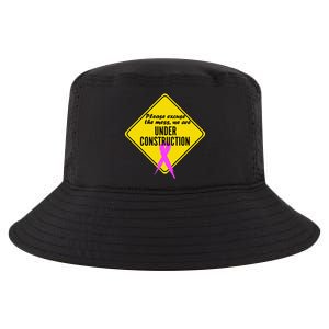 Breast Cancer Under Construction Sign Cool Comfort Performance Bucket Hat