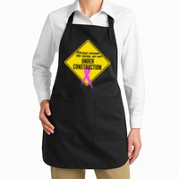 Breast Cancer Under Construction Sign Apron