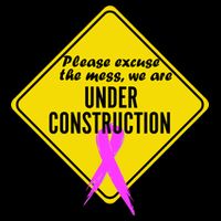 Breast Cancer Under Construction Sign Apron
