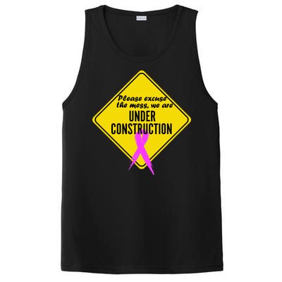 Breast Cancer Under Construction Sign PosiCharge Competitor Tank