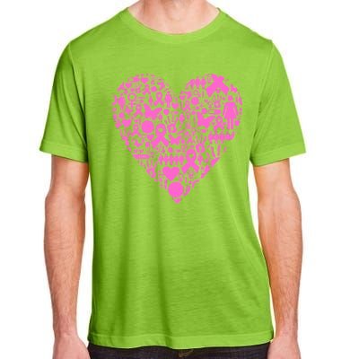 Breast Cancer Unity Heart Mash Up Adult ChromaSoft Performance T-Shirt