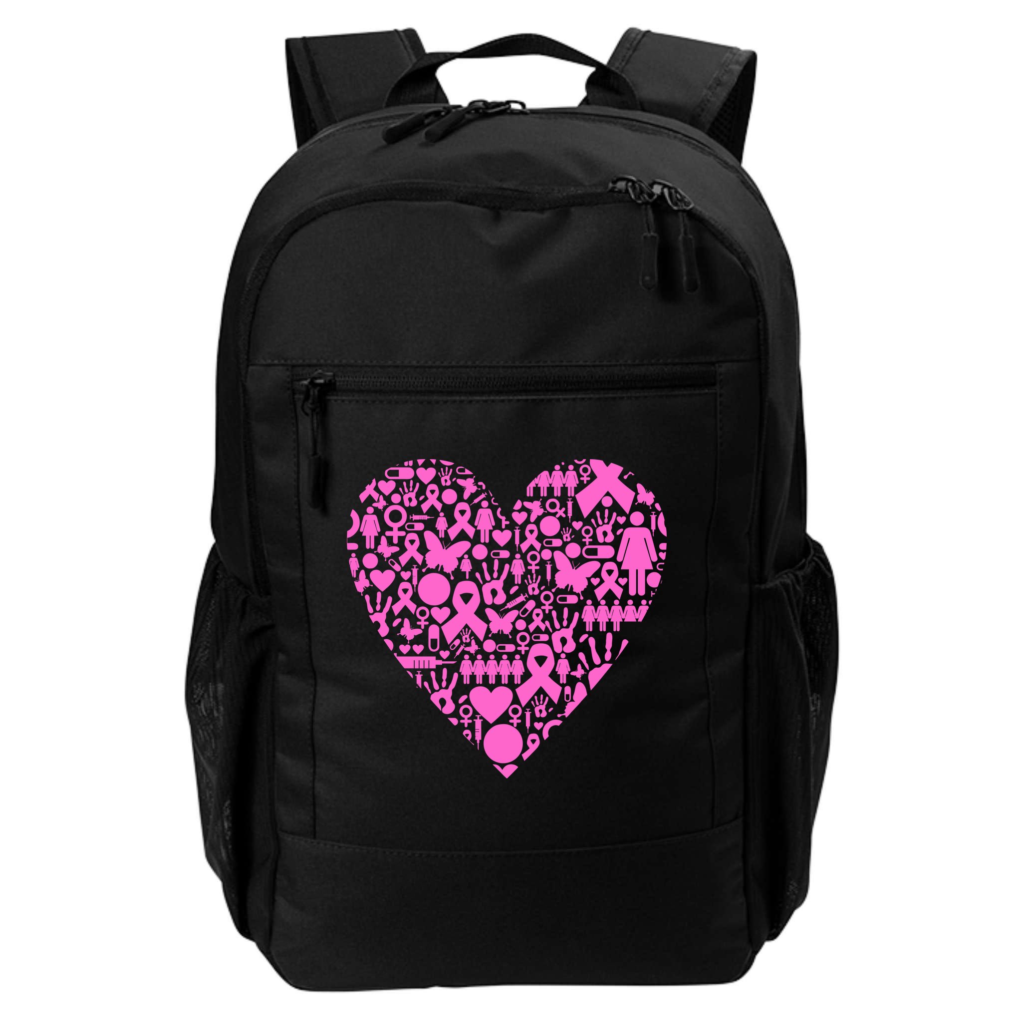 Breast Cancer Unity Heart Mash Up Backpack