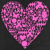 Breast Cancer Unity Heart Mash Up Adult Drive Performance Visor
