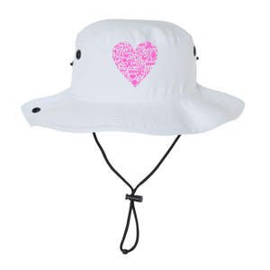 Breast Cancer Unity Heart Mash Up Legacy Cool Fit Booney Bucket Hat