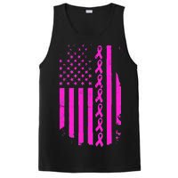 Breast Cancer USA Ribbon Flag PosiCharge Competitor Tank