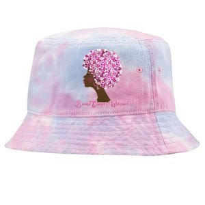 Breast Cancer Warrior Flower Afro Tie-Dyed Bucket Hat