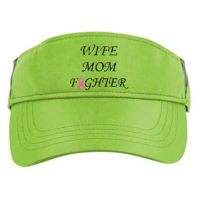 Breast Cancer Wife Mom Fighter Adult Drive Performance Visor