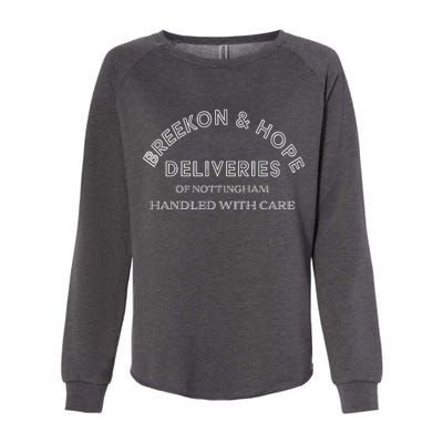 Breekon And Hope Deliveries Nottingham Womens California Wash Sweatshirt