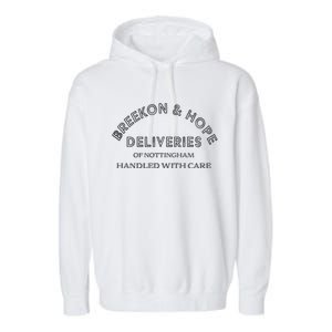 Breekon And Hope Deliveries Nottingham Garment-Dyed Fleece Hoodie