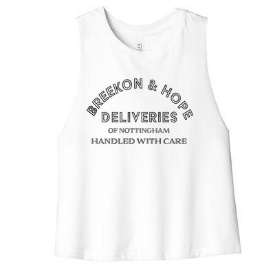 Breekon And Hope Deliveries Nottingham Women's Racerback Cropped Tank