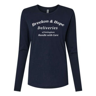 Breekon And Hope Deliveries Of Nottingham Womens Cotton Relaxed Long Sleeve T-Shirt