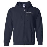 Breekon And Hope Deliveries Of Nottingham Full Zip Hoodie