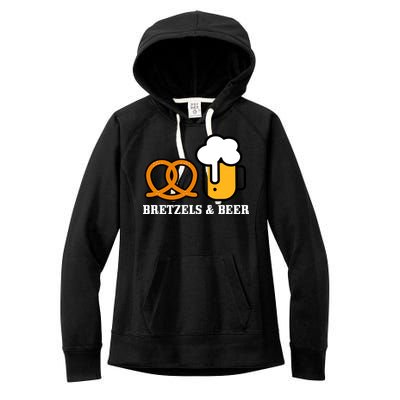 Bretzels And Beer Funny Oktoberfest Women's Fleece Hoodie