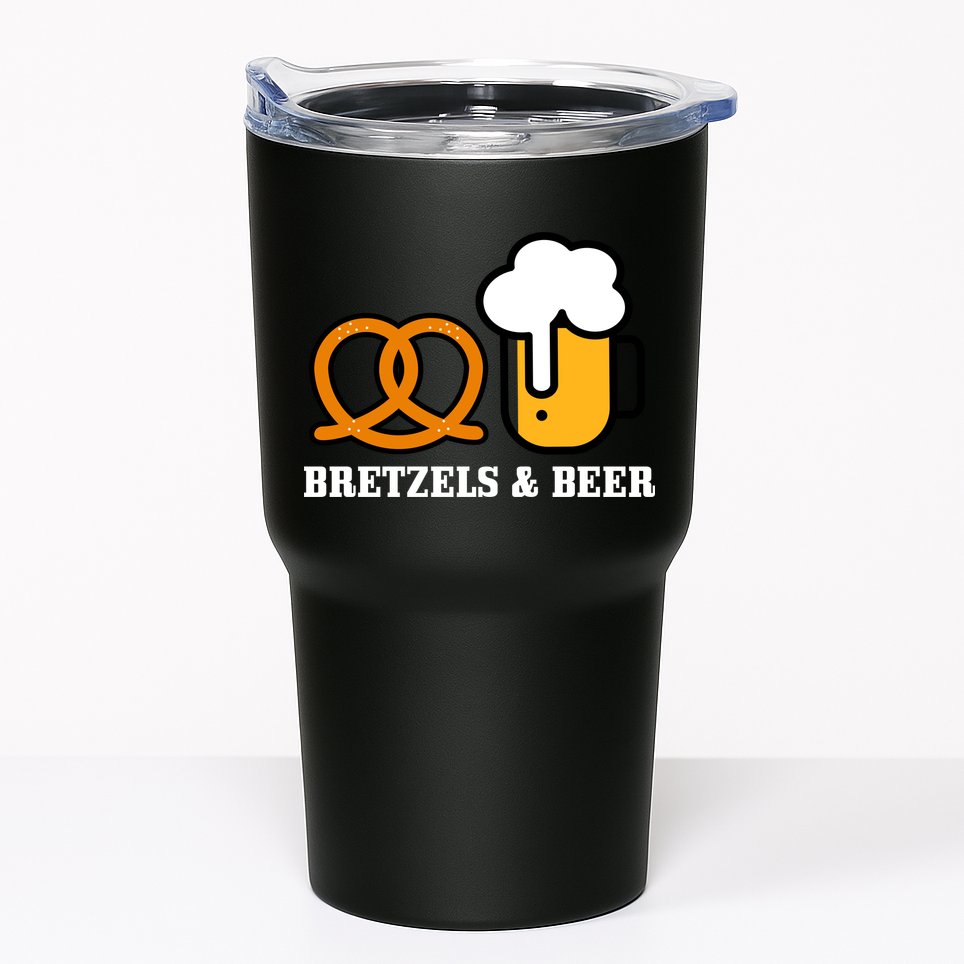 Bretzels And Beer Funny Oktoberfest Tumbler