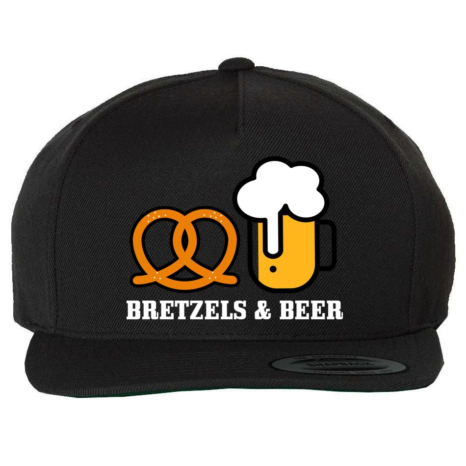 Bretzels And Beer Funny Oktoberfest Wool Snapback Cap