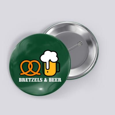 Bretzels And Beer Funny Oktoberfest Button