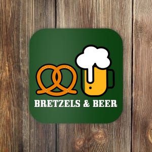 Bretzels And Beer Funny Oktoberfest Coaster