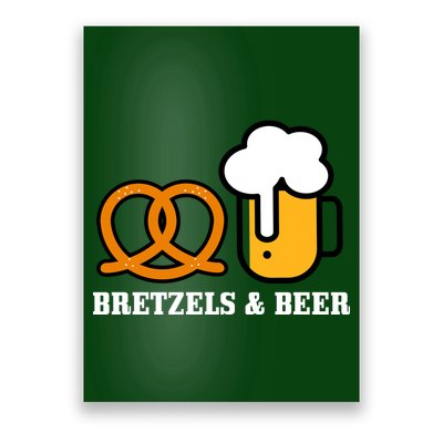 Bretzels And Beer Funny Oktoberfest Poster