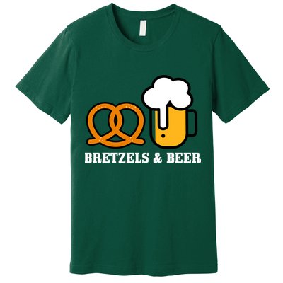 Bretzels And Beer Funny Oktoberfest Premium T-Shirt