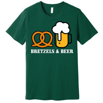 Bretzels And Beer Funny Oktoberfest Premium T-Shirt