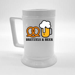 Bretzels And Beer Funny Oktoberfest Beer Stein