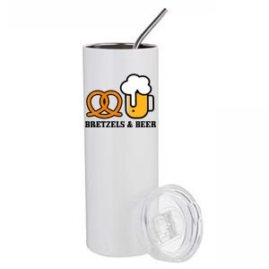 Bretzels And Beer Funny Oktoberfest Stainless Steel Tumbler