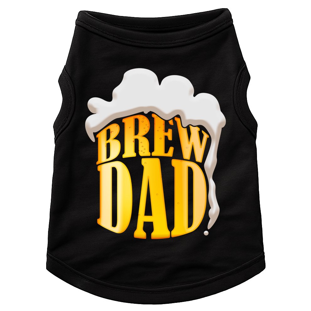Brew Dad Matching Design Doggie Tank