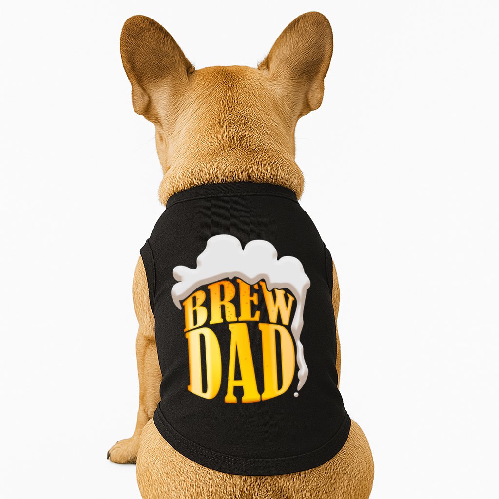 Brew Dad Matching Design Doggie Tank