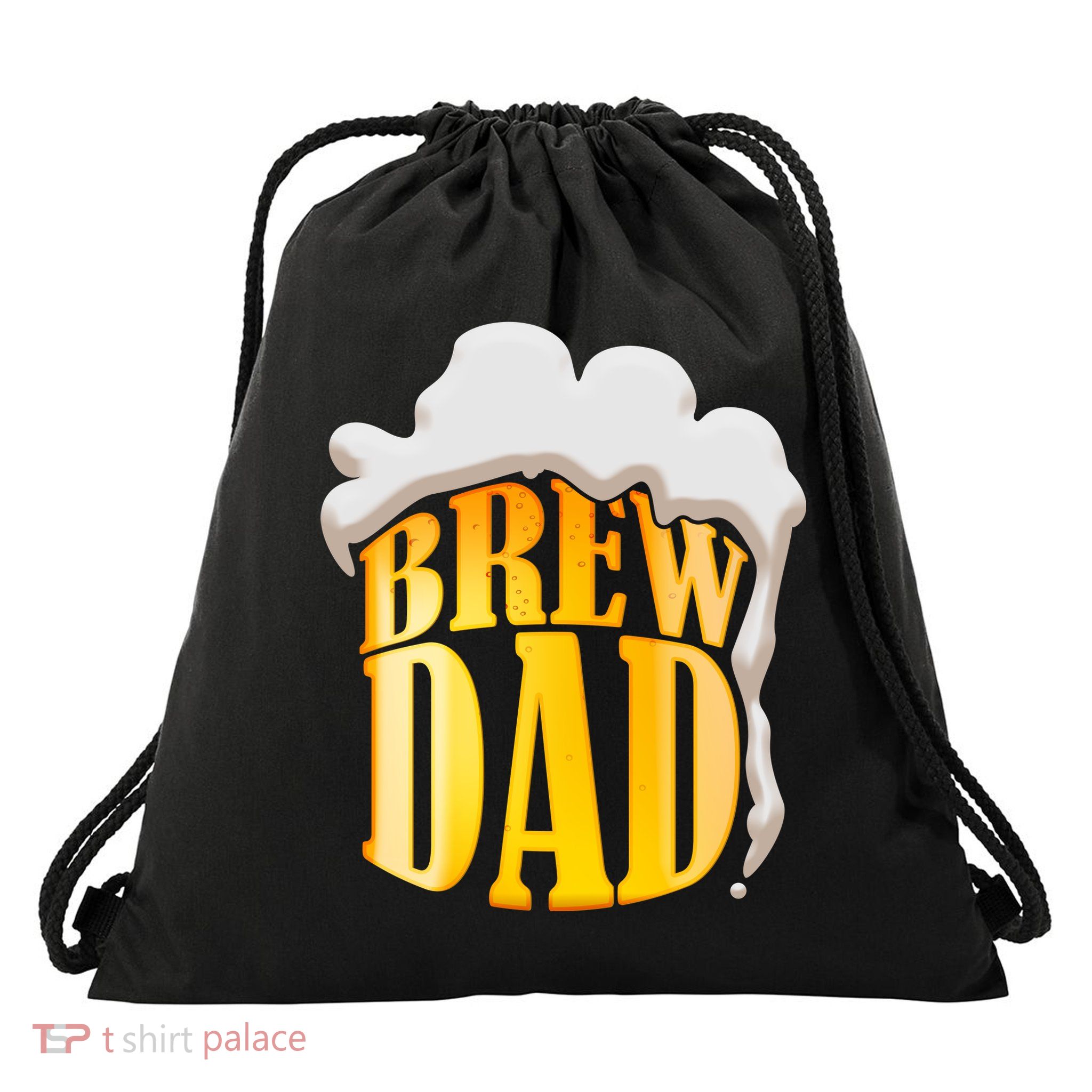 Brew Dad Matching Design Drawstring Bag
