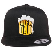 Brew Dad Matching Design Flatbill Hat