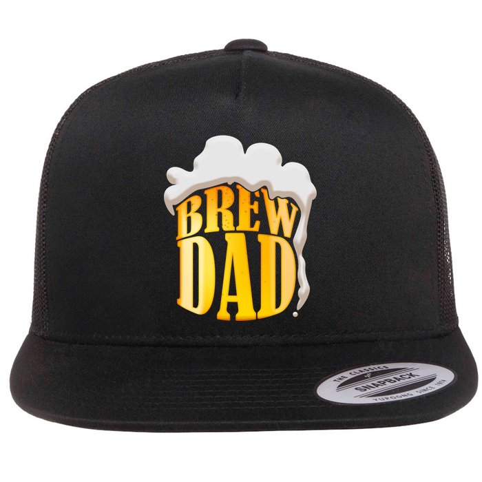 Brew Dad Matching Design Flatbill Hat