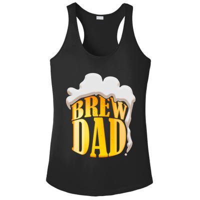 Brew Dad Matching Design Ladies PosiCharge Competitor Racerback Tank