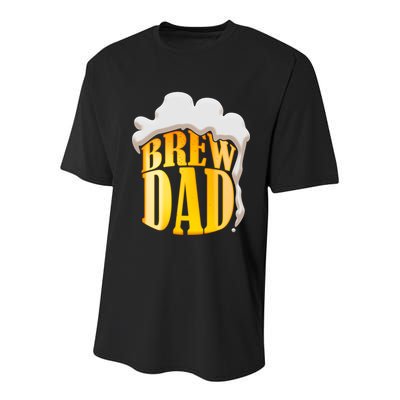 Brew Dad Matching Design Youth Performance Sprint T-Shirt