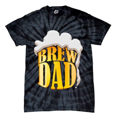 Brew Dad Matching Design Tie-Dye T-Shirt
