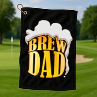 Brew Dad Matching Design Golf Towel