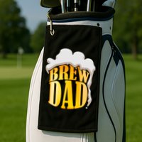 Brew Dad Matching Design Golf Towel