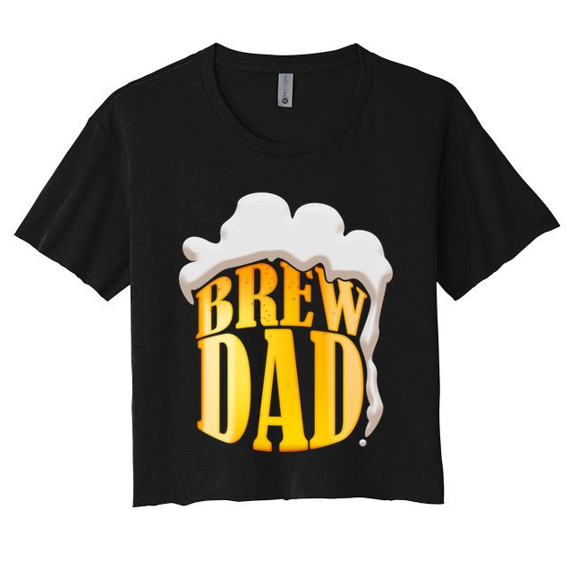 Brew Dad Matching Design Crop Top
