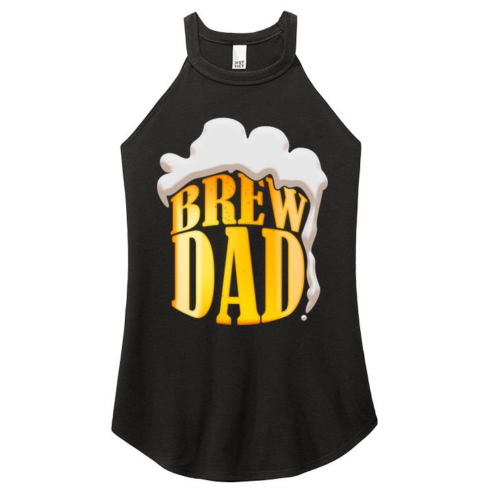 Brew Dad Matching Design Women's Perfect Tri Rocker Tank