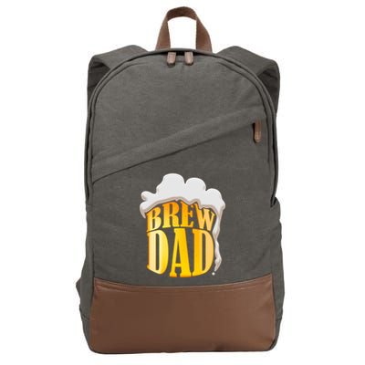 Brew Dad Matching Design Cotton Canvas Backpack