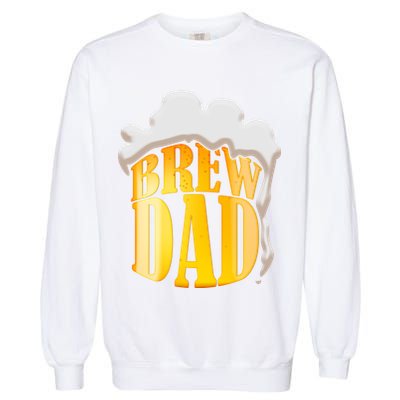 Brew Dad Matching Design Garment-Dyed Sweatshirt