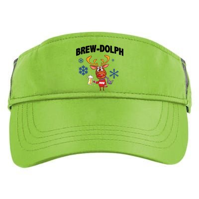 Brew-Dolph Christmas Reindeer Adult Drive Performance Visor