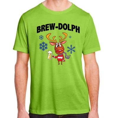 Brew-Dolph Christmas Reindeer Adult ChromaSoft Performance T-Shirt