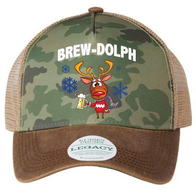 Brew-Dolph Christmas Reindeer Legacy Tie Dye Trucker Hat